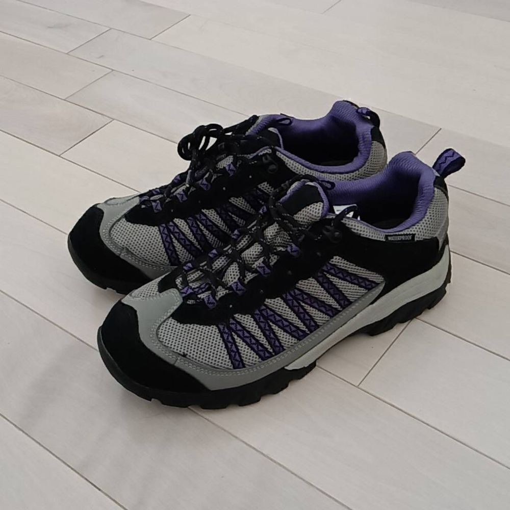 Gen X Women's Mesh Lace Up Sneakers Athletic Shoes Purple and Gray Size 10